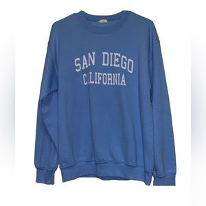 BRANDY MELVILLE Sky Blue San Diego, California Sweatshirt One Size